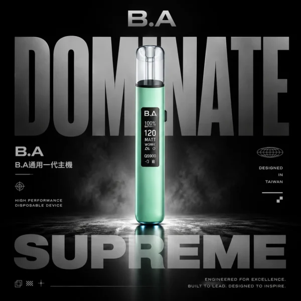 B.A Smart Vape Bar 一代通用主機｜LED螢幕RGB炫彩燈效，台灣正品現貨快速出貨