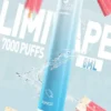 LIMI 7000口拋棄式電子煙｜LED發光650mAh可充電，水果涼感，台灣正品現貨快速出貨