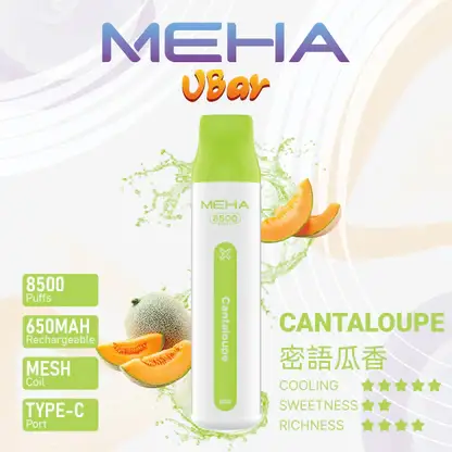 MEHA VBar 魅嗨 8500口拋棄式電子煙｜650mAh可充電，水果涼感，台灣正品現貨快速出貨