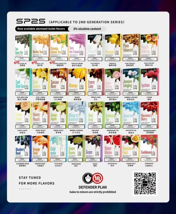 SP2S思博瑞 一代通用煙彈｜陶瓷芯防漏，相容一代，台灣正品現貨快速出貨