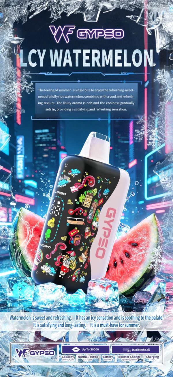 GYPSO滿天星30000口抛棄式電子煙-8 GYPSO 滿天星 30000口拋棄式電子煙|14W-21W雙模式雙功率 Dual Mesh雙網芯 18ml巨量油艙,台灣現貨正品快速出貨