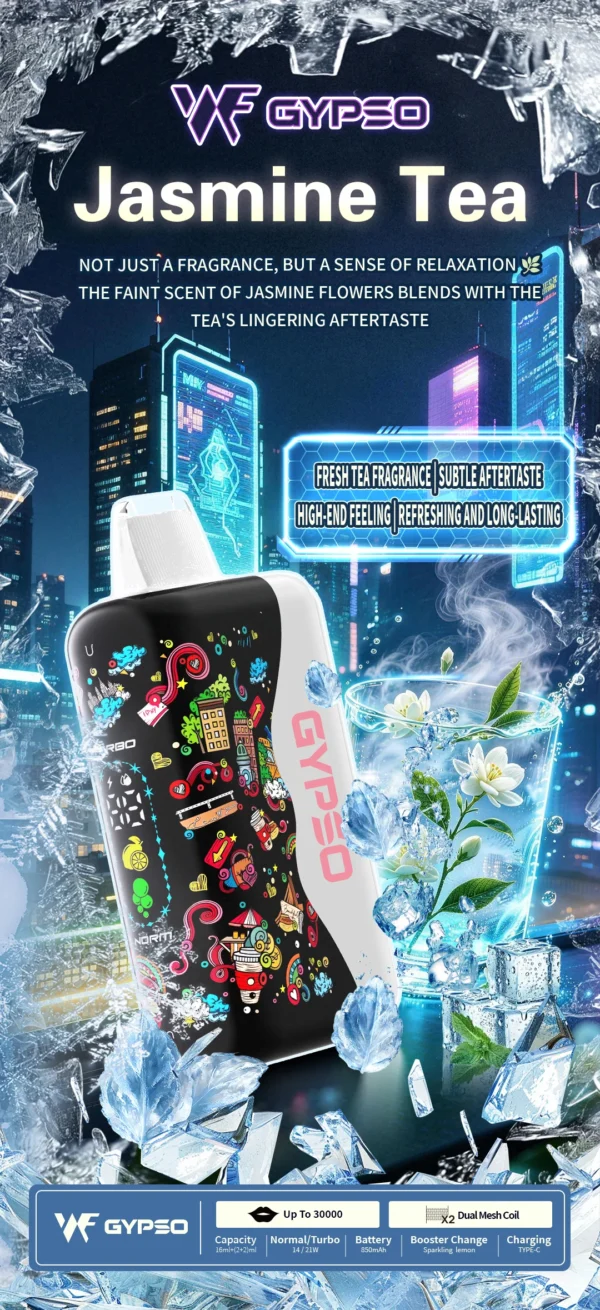 GYPSO滿天星30000口抛棄式電子煙-9 GYPSO 滿天星 30000口拋棄式電子煙|14W-21W雙模式雙功率 Dual Mesh雙網芯 18ml巨量油艙,台灣現貨正品快速出貨