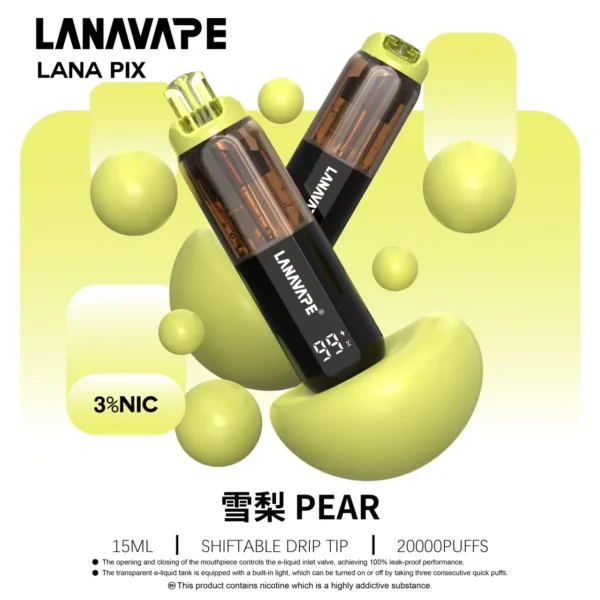 LANA-PIX-閃光彈-一次性20000口-雪梨 LANA PIX 閃光彈 20000口拋棄式電子煙|獨家折疊吸嘴 15ml巨量儲油 Mesh網芯爆汁口感 3%丁鹽,台灣現貨正品快速出貨