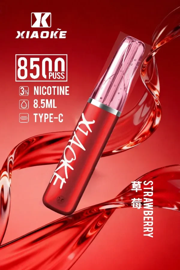 XIAOKE 梟客 8500口拋棄式電子煙｜8.5ml儲油量 3%丁鹽 支援Type-C充電，台灣現貨正品快速出貨