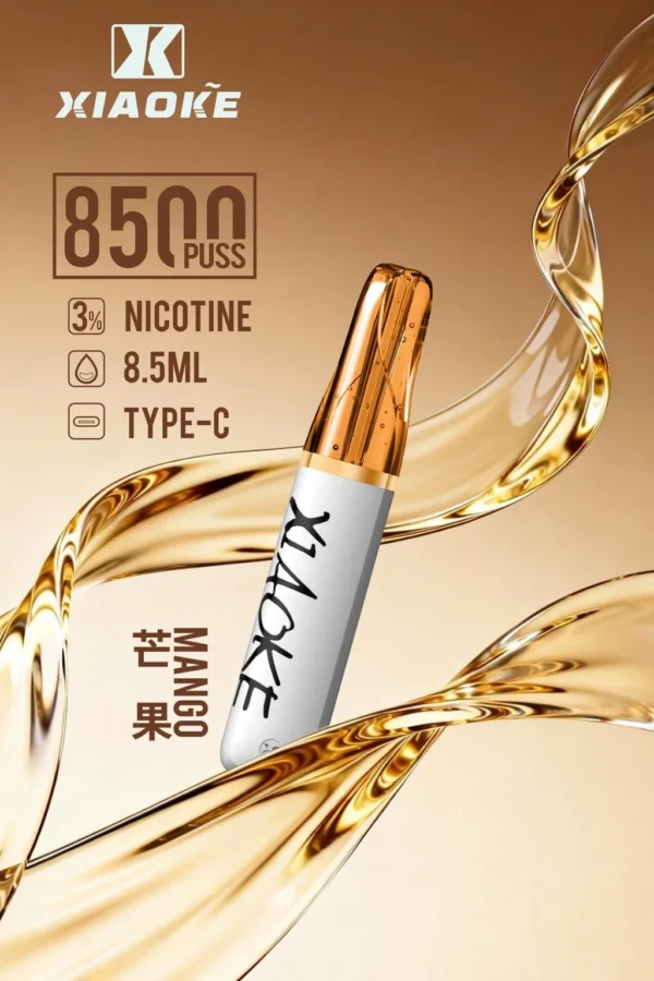XIAOKE 梟客 8500口拋棄式電子煙｜8.5ml儲油量 3%丁鹽 支援Type-C充電，台灣現貨正品快速出貨